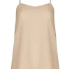 Naudic - Cotton Cami Tank Top - Moonbeam or White