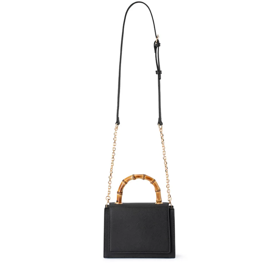 olga_berg__black_harley_b_2.webp Olga Berg - BLACK HARLEY Bamboo Handle Bag - OB6493