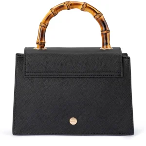 Olga Berg - BLACK HARLEY Bamboo Handle Bag - OB6493