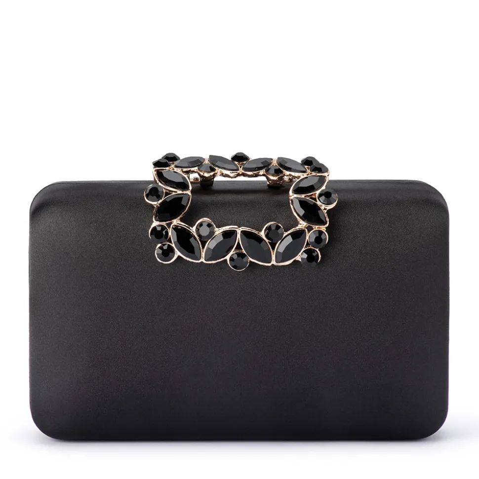 olga_berg__black_margalit_0.webp Olga Berg - BLACK MARGALIT Crystal Lock Clutch - OB2157