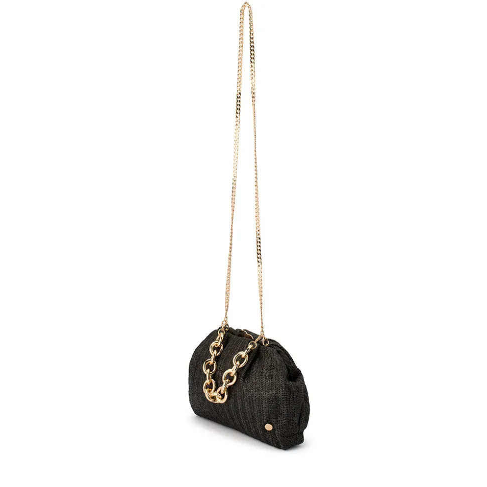 olga_berg__black_vivian_s_1.webp Olga Berg - Black VIVIAN Soft Gathered Clutch - OB6437
