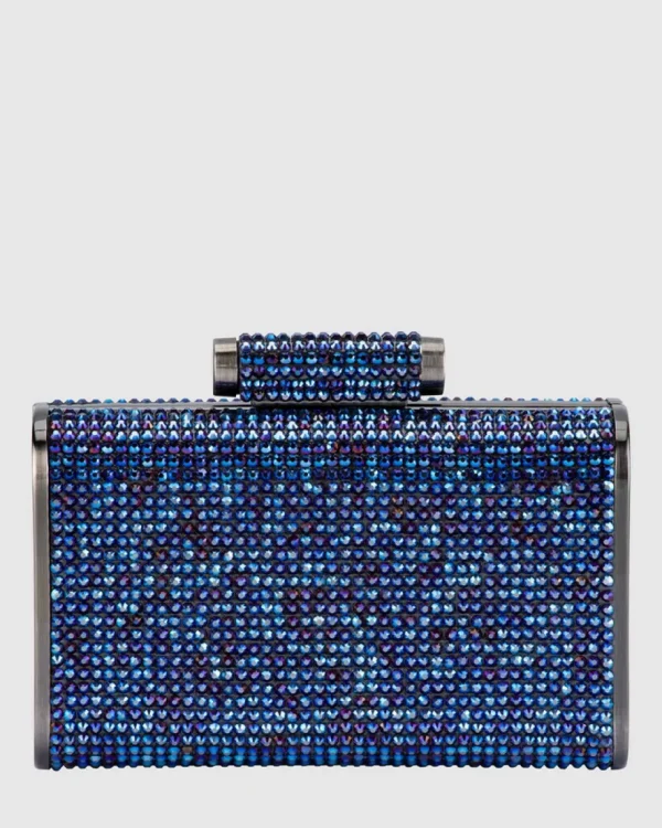Olga Berg - Blue BAE Crystal Clutch OB2107