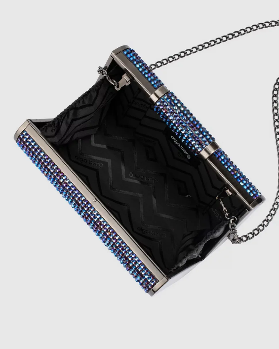 olga_berg__blue_bae_cryst_6.webp Olga Berg - Blue BAE Crystal Clutch OB2107
