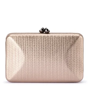 Olga Berg - BRONZE CHICA Metallic Textured Clutch - OB4803