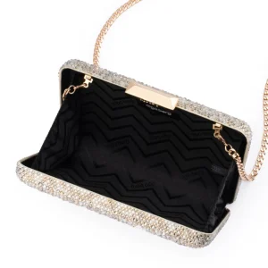 Olga Berg - CHAMPAGNE SHIRA Hotfix Clutch - OB4821