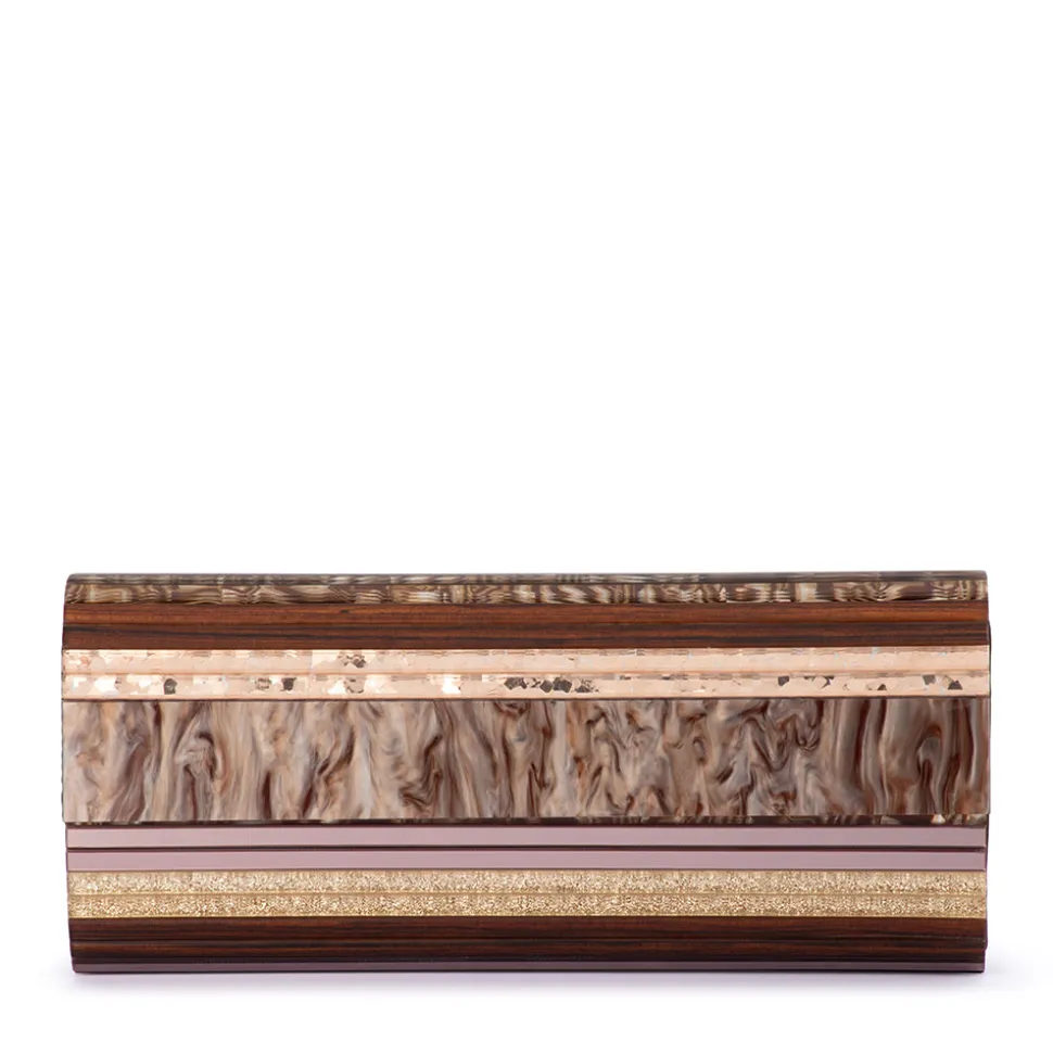 olga_berg__chocolate_clar_0.webp Olga Berg - CHOCOLATE CLARA Acrylic Clutch - OB2170