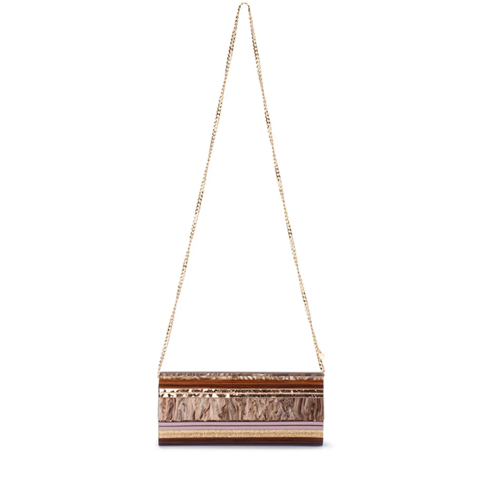 olga_berg__chocolate_clar_2.webp Olga Berg - CHOCOLATE CLARA Acrylic Clutch - OB2170