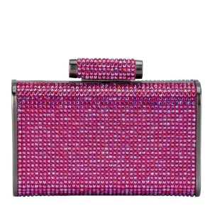 Olga Berg - Fuchsia BAE Crystal Clutch OB2107