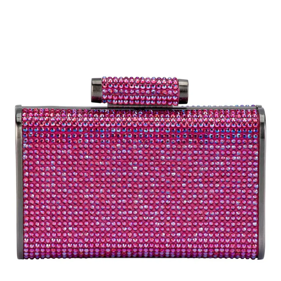 olga_berg__fuchsia_bae_cr_0.webp Olga Berg - Fuchsia BAE Crystal Clutch OB2107