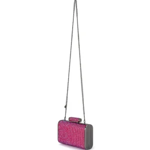 Olga Berg - Fuchsia BAE Crystal Clutch OB2107