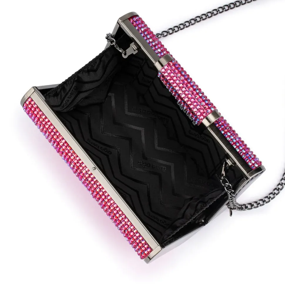 olga_berg__fuchsia_bae_cr_3.webp Olga Berg - Fuchsia BAE Crystal Clutch OB2107
