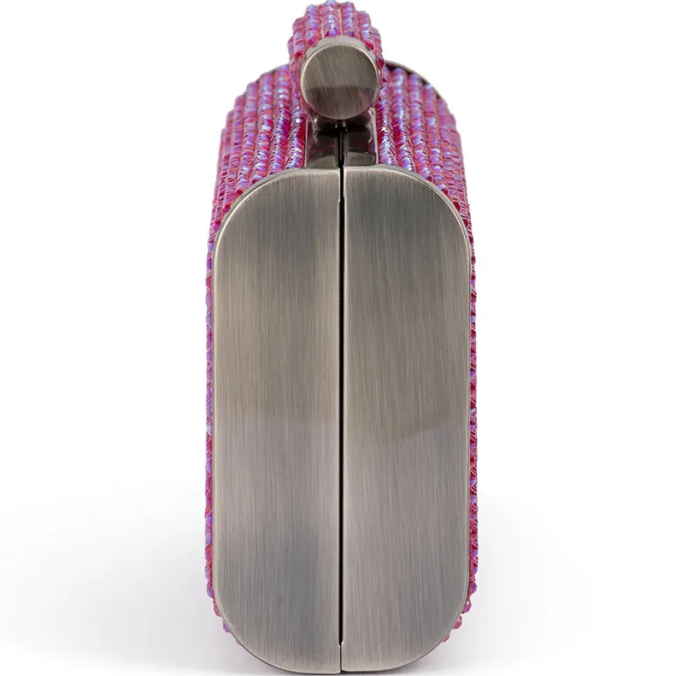 olga_berg__fuchsia_bae_cr_4.webp Olga Berg - Fuchsia BAE Crystal Clutch OB2107