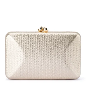 Olga Berg - GOLD CHICA Metallic Textured Clutch - OB4803