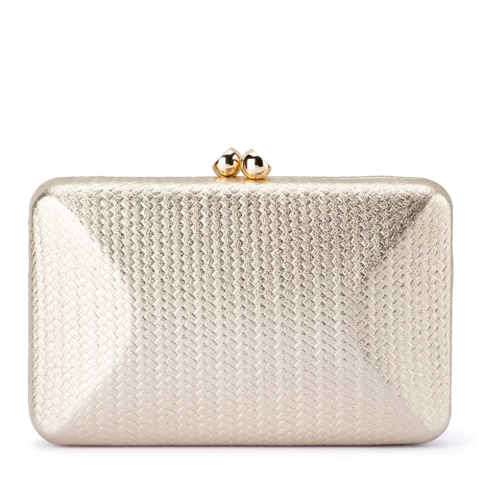 olga_berg__gold_chica_met_0.webp Olga Berg - GOLD CHICA Metallic Textured Clutch - OB4803