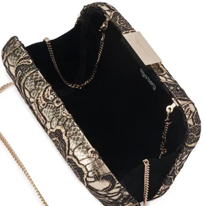 Olga Berg - Gold Gracie Metallic Lace Pod Bag - OB7372
