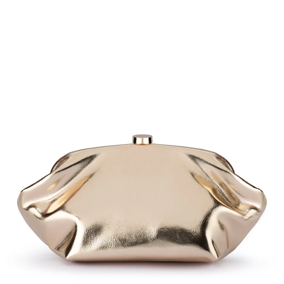olga_berg__gold_tally_met_0.webp Olga Berg - GOLD TALLY Metallic Clutch - OB2162