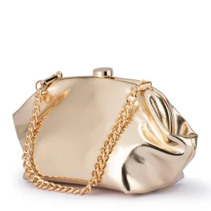 Olga Berg - GOLD TALLY Metallic Clutch - OB2162