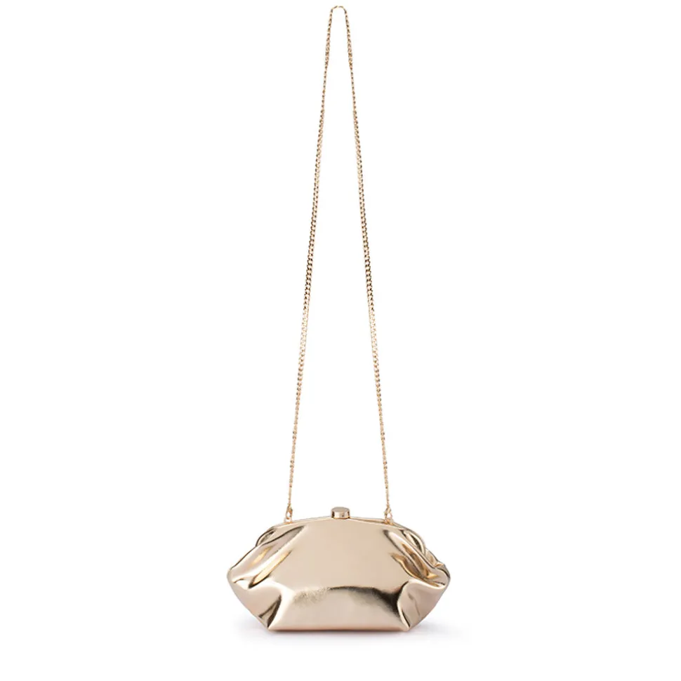 olga_berg__gold_tally_met_2.webp Olga Berg - GOLD TALLY Metallic Clutch - OB2162