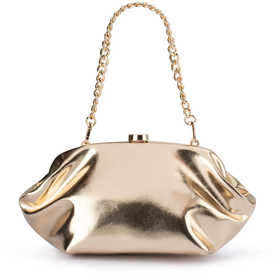 olga_berg__gold_tally_met_4.webp Olga Berg - GOLD TALLY Metallic Clutch - OB2162