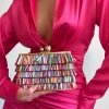 Olga Berg - Multi CARLITA Carvinale Fringed Shoulder Bag OB4743