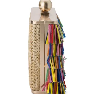 Olga Berg - Multi CARLITA Carvinale Fringed  Shoulder Bag OB4743