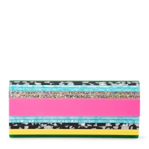 Olga Berg - MULTI CLARA Acrylic Clutch - OB2170