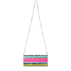 Olga Berg - MULTI CLARA Acrylic Clutch - OB2170