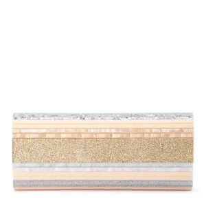 Olga Berg - NATURAL CLARA Acrylic Clutch - OB2170