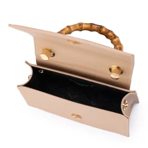 Olga Berg - NATURAL HARLEY Bamboo Handle Bag - OB6493