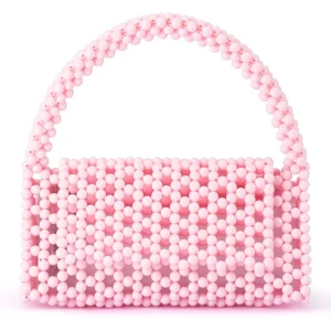 Olga Berg - PINK AMRITA Bead Top Handle - OB6504