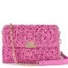 Olga Berg - Pink MILLIE Crochetted Shoulder Bag OB6476