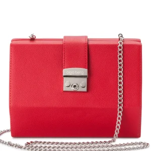 Olga Berg - Red HARRIET Hexagon Clutch OB4742