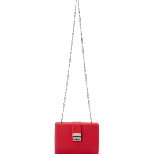 Olga Berg - Red HARRIET Hexagon Clutch OB4742