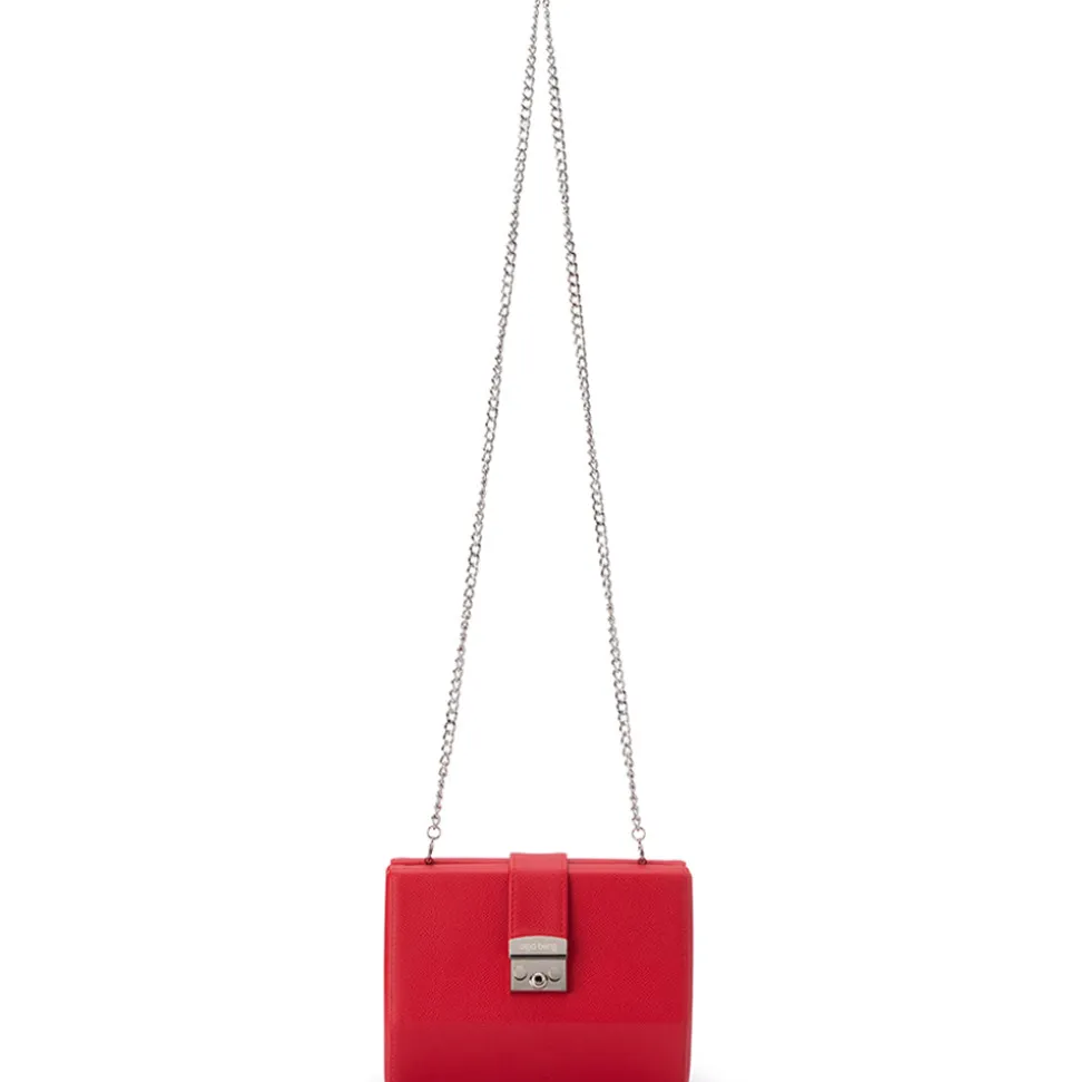 olga_berg__red_harriet_he_2.webp Olga Berg - Red HARRIET Hexagon Clutch OB4742