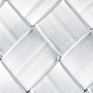 Olga Berg - Silver QUINN Woven Clutch - OB2122