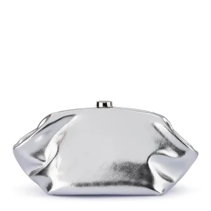 Olga Berg - SILVER TALLY Metallic Clutch - OB2162