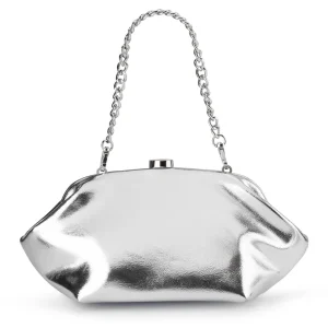 Olga Berg - SILVER TALLY Metallic Clutch - OB2162