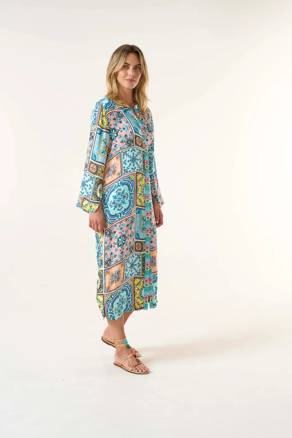 oneseason__sani_maxi_prin_3.webp Oneseason - Sani Maxi Print - Cupro - Casablanca Multi
