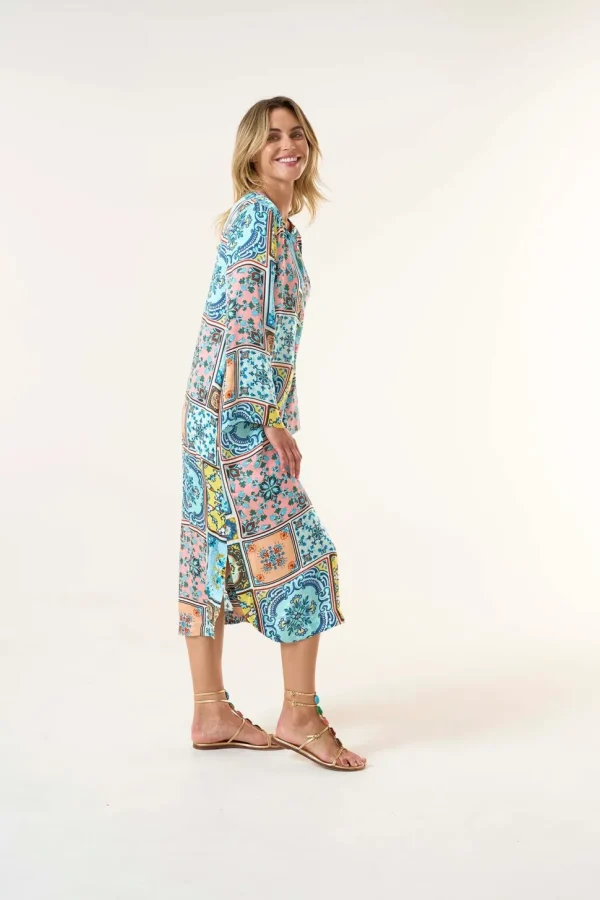 Oneseason - Sani Maxi Print - Cupro - Casablanca Multi