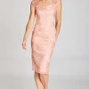 Pink Ruby - Sophistication Dress - Peach FINAL SALE