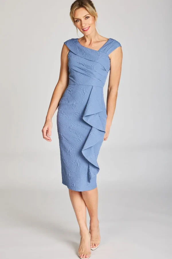 Pink Ruby - Stylish Moves Frill Dress - Duck Egg Blue FINAL SALE