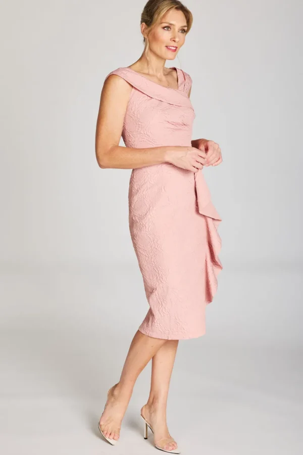 Pink Ruby - Stylish Moves Frill Dress - Dusty Pink FINAL SALE