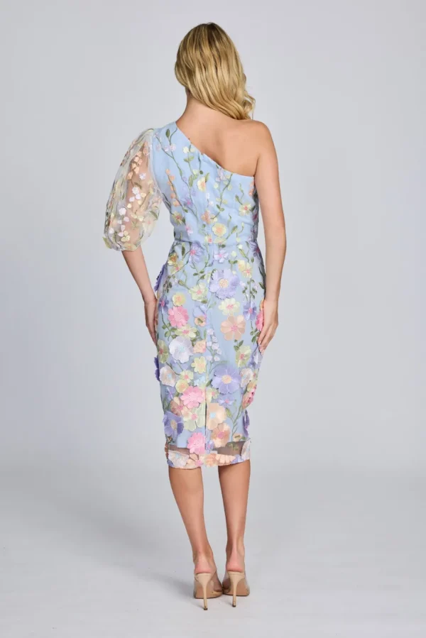 Romance - Blake One Sleeve Dress - Lilac Flower