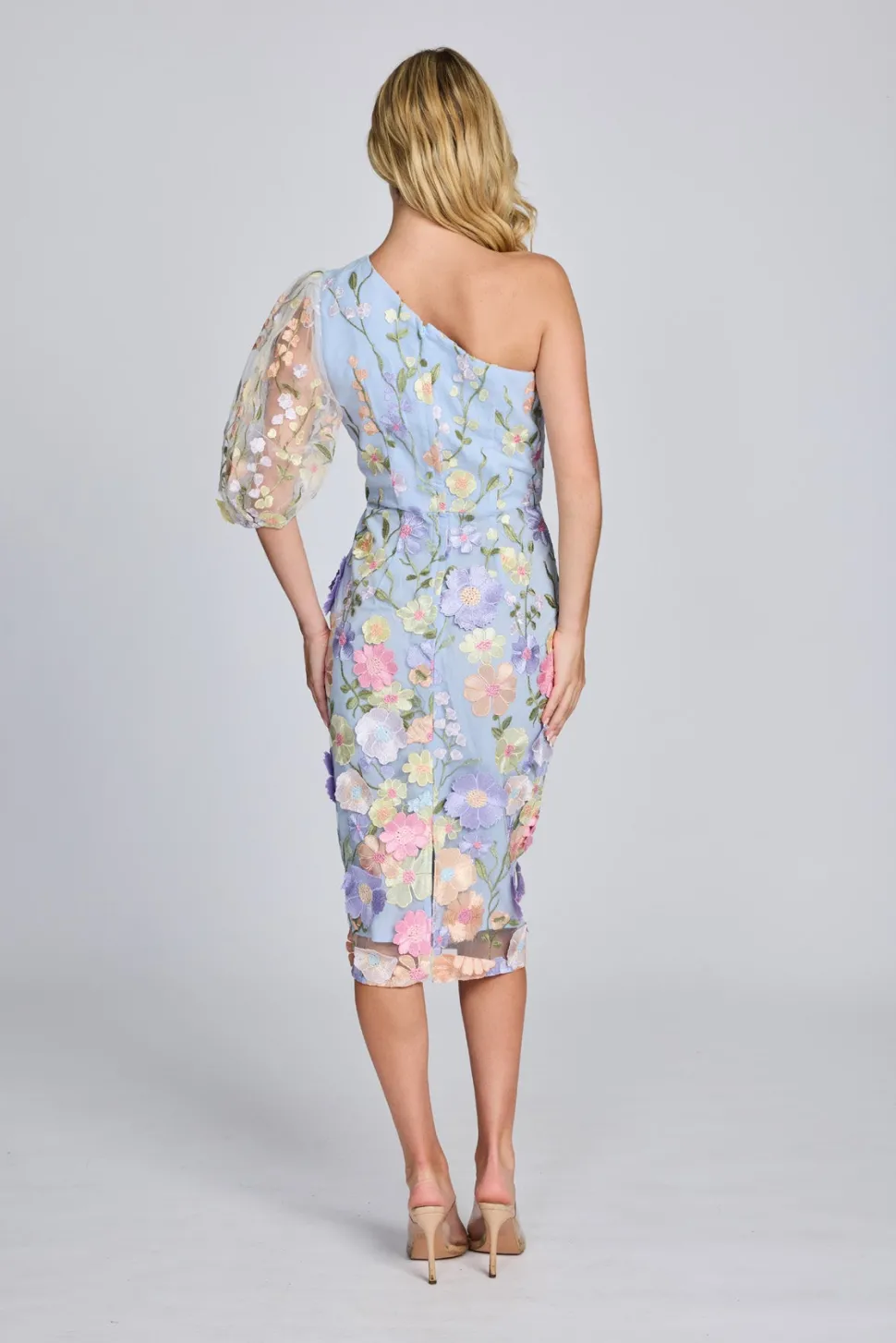 romance__blake_one_sleeve_2-1.webp Romance - Blake One Sleeve Dress - Lilac Flower