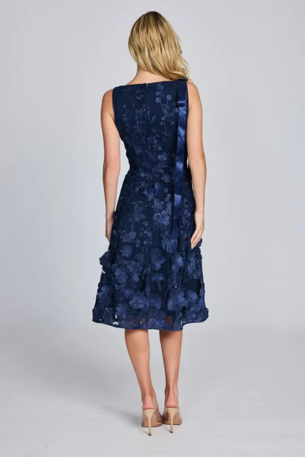 Romance - Blake Ribbon Dress - Navy Flower