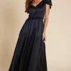 Romance - Isabelle Bow Maxi Dress - Black