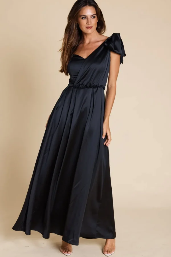 Romance - Isabelle Bow Maxi Dress - Black