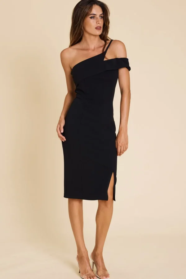 Romance - Rebecca Midi Dress - Black