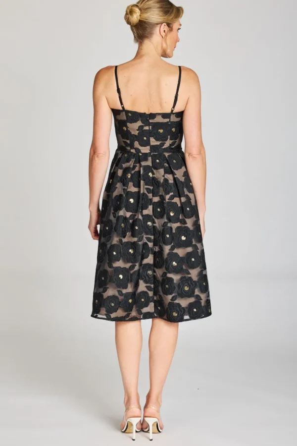 Romance - Selena Midi Dress - Black