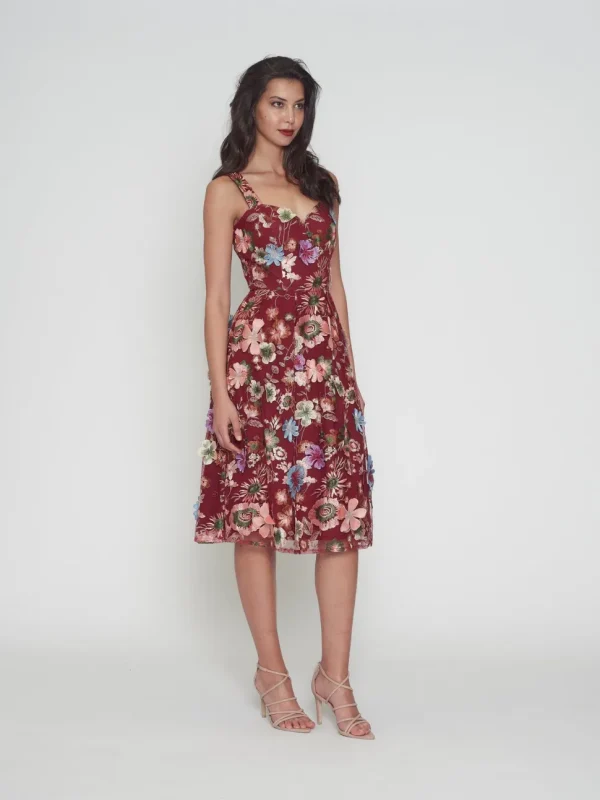 Romance - Wild Flower Dress - Wine